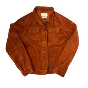 Universal Thread Freeborn Corduroy Jacket Burnt Orange Small